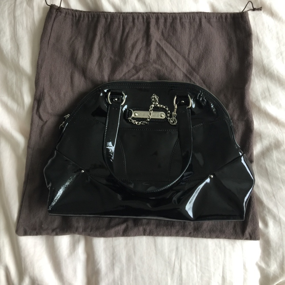✨ AUTHENTIC Celine black patent leather handbag - Picture 3 of 8
